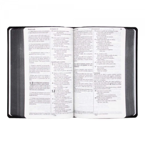 Bíblia Edição Comparativa NVI e RC - Grande - Azul