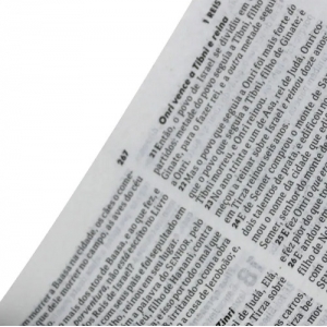 Bíblia Edição Comparativa RC / NVI Luxo - Capa Bege - Produto do Sebo