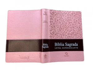Bíblia NAA Super Gigante Sem Índice - Rosa