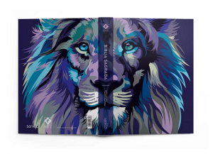 Bíblia NVT Lion Colors Cool - Capa Dura