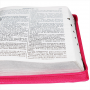 Bíblia RA Letra Gigante com Zíper e Índice - Pink
