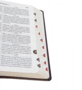 Bíblia RC com Letra Gigante e Índice - Marrom Nobre