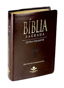 Bíblia Sagrada Letra Gigante NTLH - Marrom Nobre