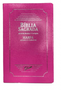 Bíblia Sagrada Slim com Harpa Avivada e Corinhos - Pink