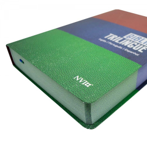 Bíblia Trilíngue NVI Capa Flexível - (Neutra)
