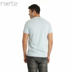 Camiseta Masculina Azul Norte - Só em Jesus - Produto do Sebo