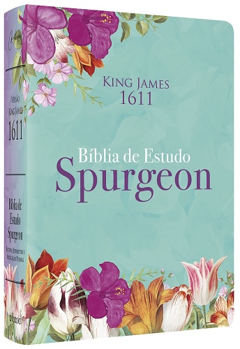 Bíblia de Estudo Spurgeon | King James 1611  | Luxo | Floral