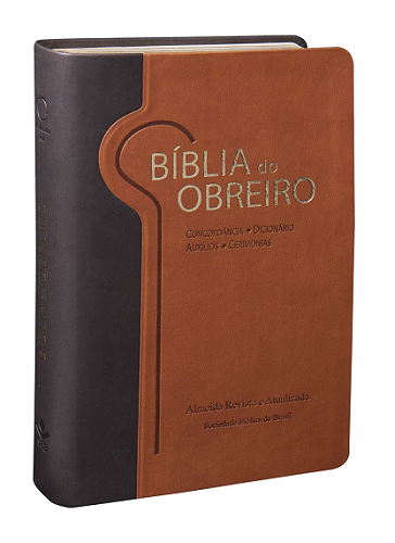 Bíblia do Obreiro c/ Letras Vermelhas - Marrom CL/ESC