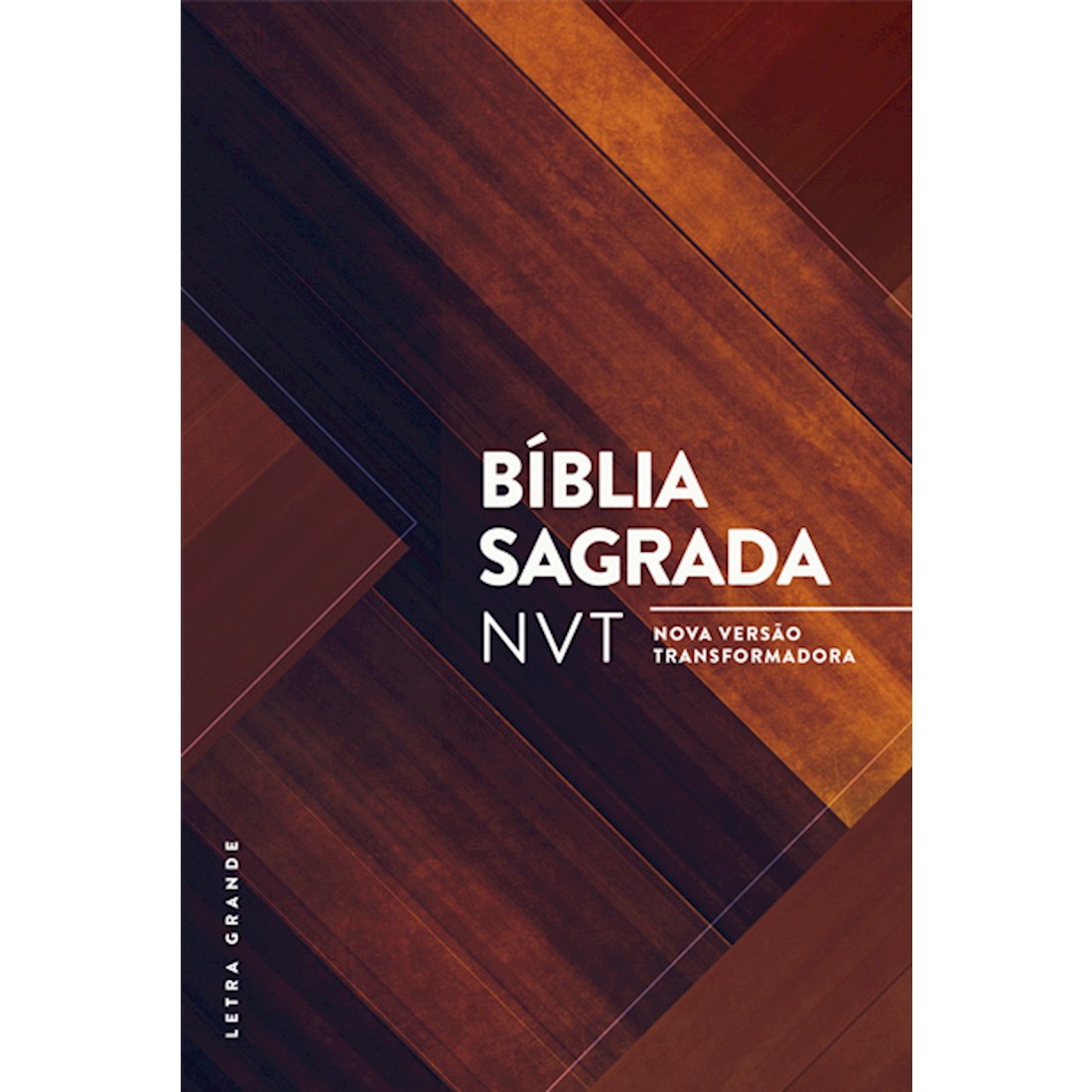 Bíblia NVT Letra Grande - Madeira Triângulos