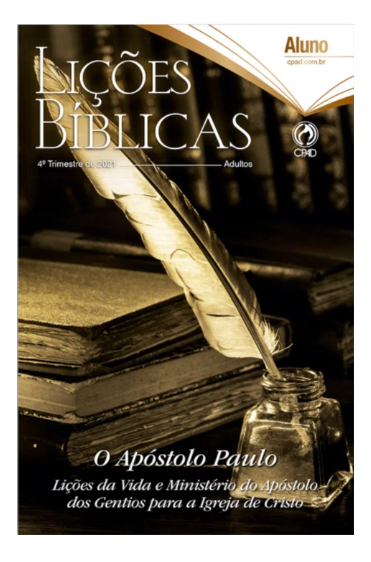Revista Escola Dominical | Lições Bíblicas - Adultos - Aluno (4º Trimestre - 2021)