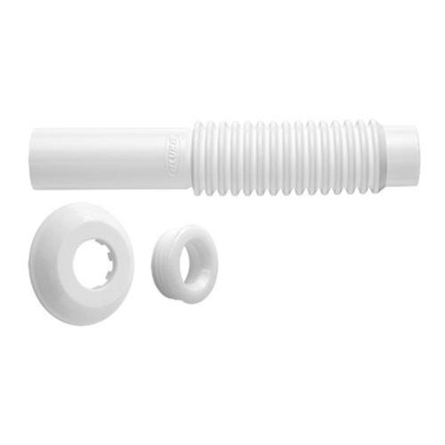 Tubo de Ligação Vaso 230mm Plástico Branco Blukit 290403
