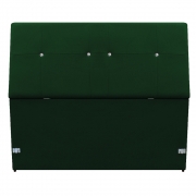 Cabeceira Estofada Itália 100 cm Solteiro Suede Verde - Doce Sonho Móveis