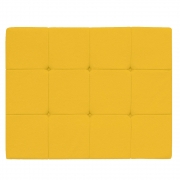 Cabeceira Suspensa Sleep 90 cm Solteiro Corano Amarelo - Doce Sonho Móveis