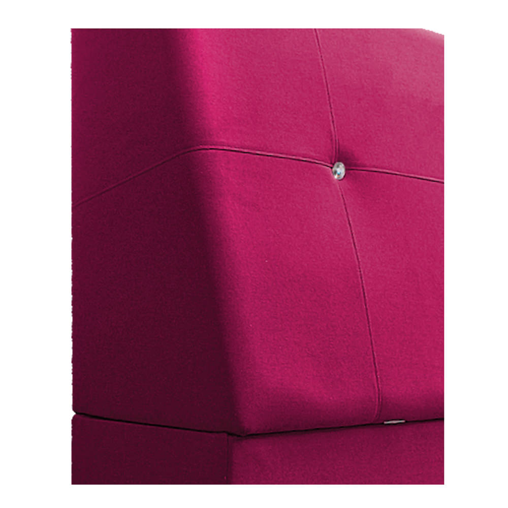 Cabeceira Estofada Itália 100 cm Solteiro Suede Pink - Doce Sonho Móveis