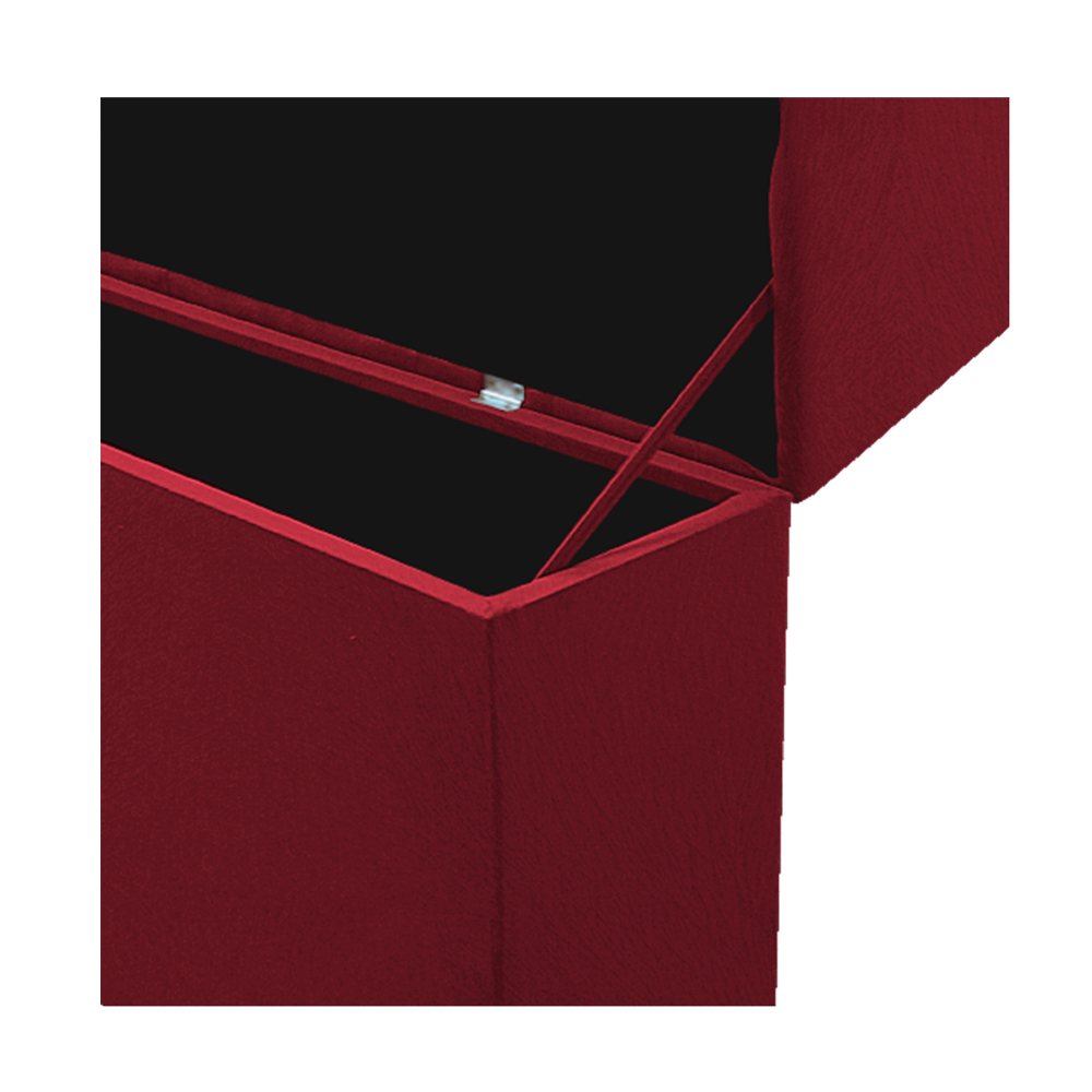 Cabeceira Estofada Itália 90 cm Solteiro Suede Vermelho - Doce Sonho Móveis