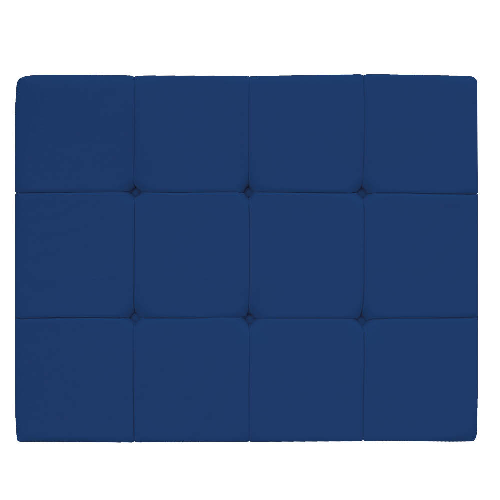Cabeceira Suspensa Sleep 100 cm Solteiro Suede Azul Marinho - Doce Sonho Móveis