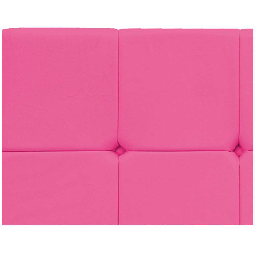 Cabeceira Suspensa Sleep 100 cm Solteiro Suede Pink - Doce Sonho Móveis