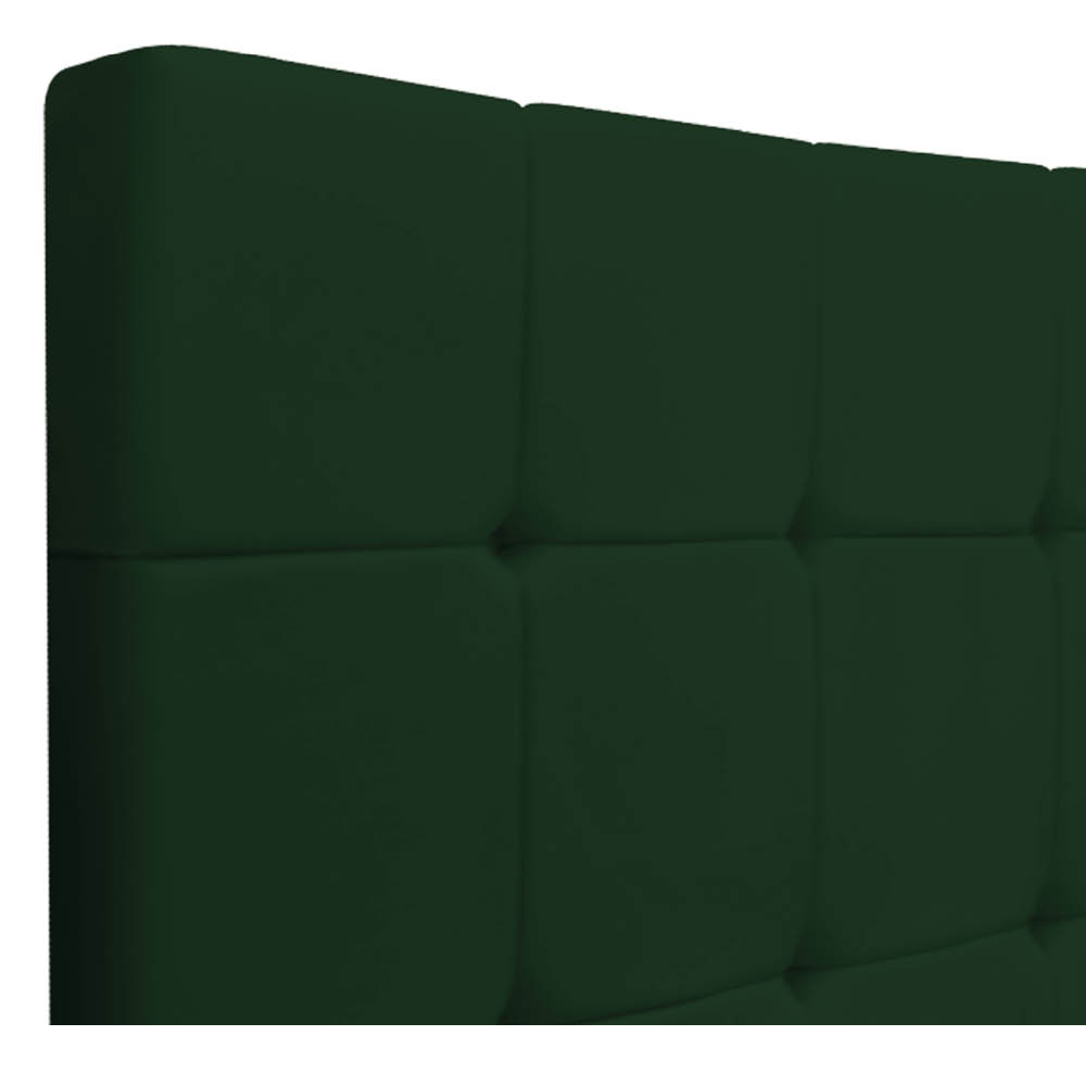 Cabeceira Suspensa Sleep 100 cm Solteiro Suede Verde - Doce Sonho Móveis