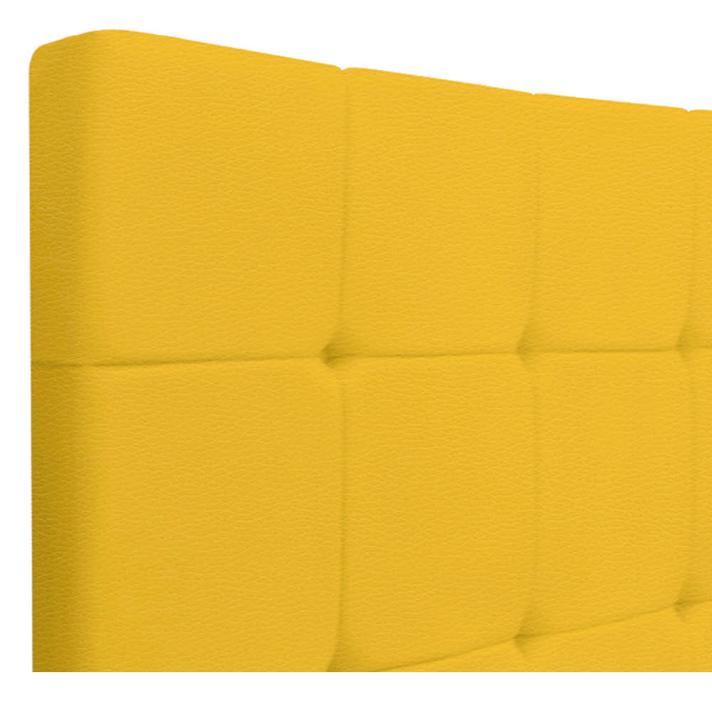Cabeceira Suspensa Sleep 90 cm Solteiro Corano Amarelo - Doce Sonho Móveis