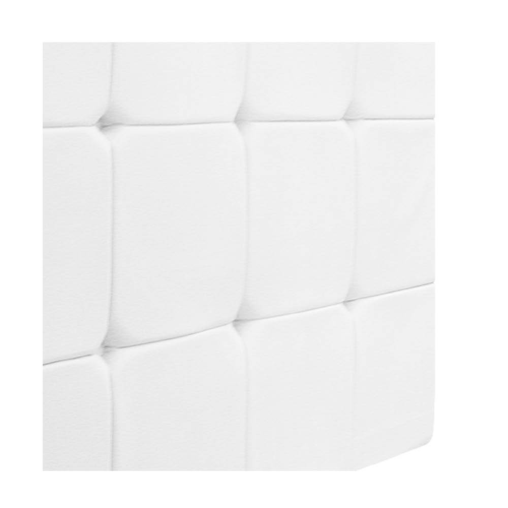 Cabeceira Suspensa Sleep 90 cm Solteiro Corano Branco - Doce Sonho Móveis