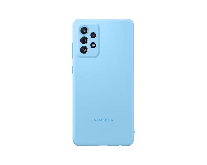 Capa protetora Samsung Galaxy A72 Silicone - Azul