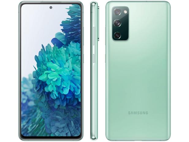 Smartphone Samsung Galaxy S20 FE 128GB - Verde, Processador Qualcomm Snapdragon 865 - 2.8GHz, 4G, Câmera Frontal 32MP, RAM 6GB, Tela 6.5