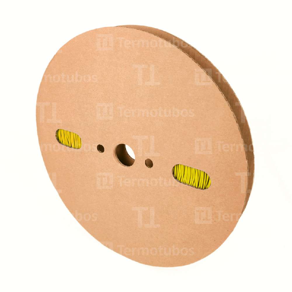 1,2 mm Amarelo Termo Retrátil Padrão (25m)