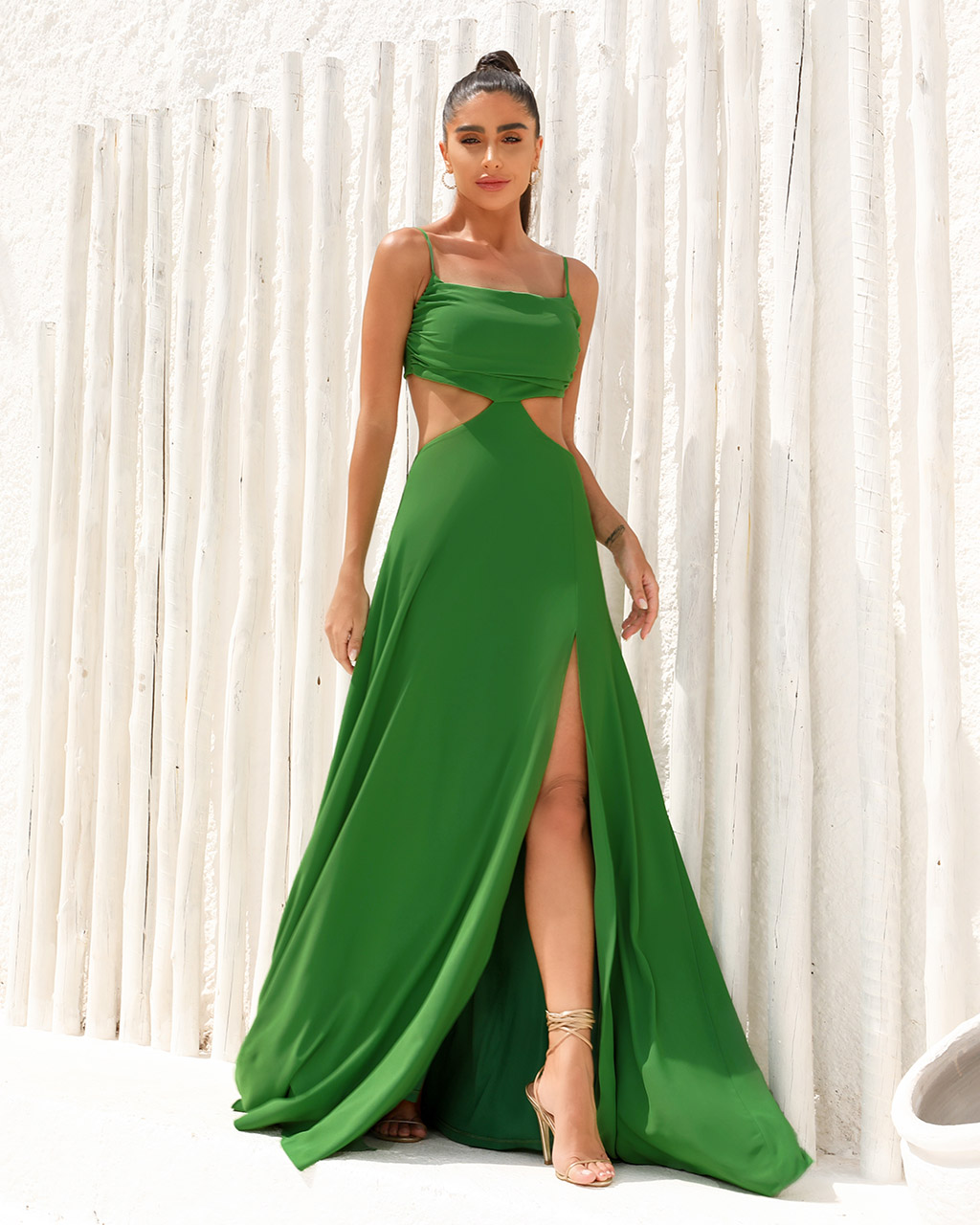 Vestido Longo Verde Silvana