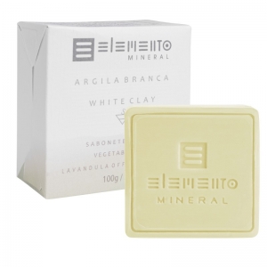 Sabonete Argila Branca 100g Elemento Mineral