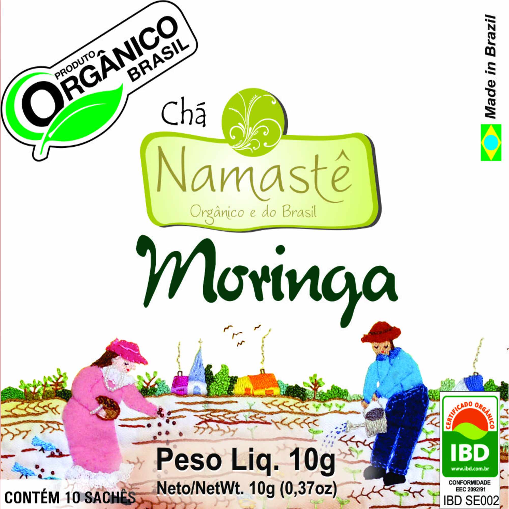 Chá Orgânico Moringa 10 sachês Namastê