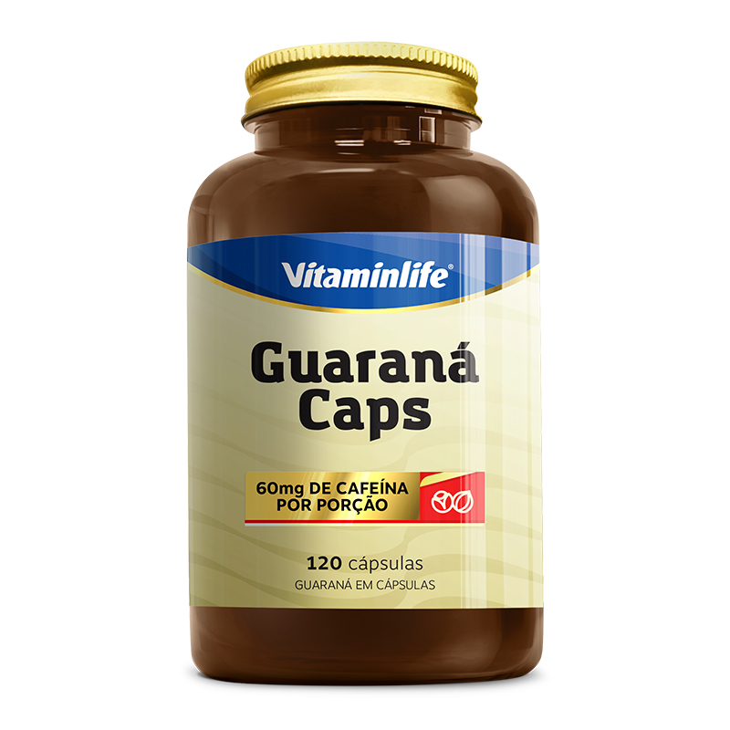Guaraná Caps 120 Cápsulas  Vitamin Life