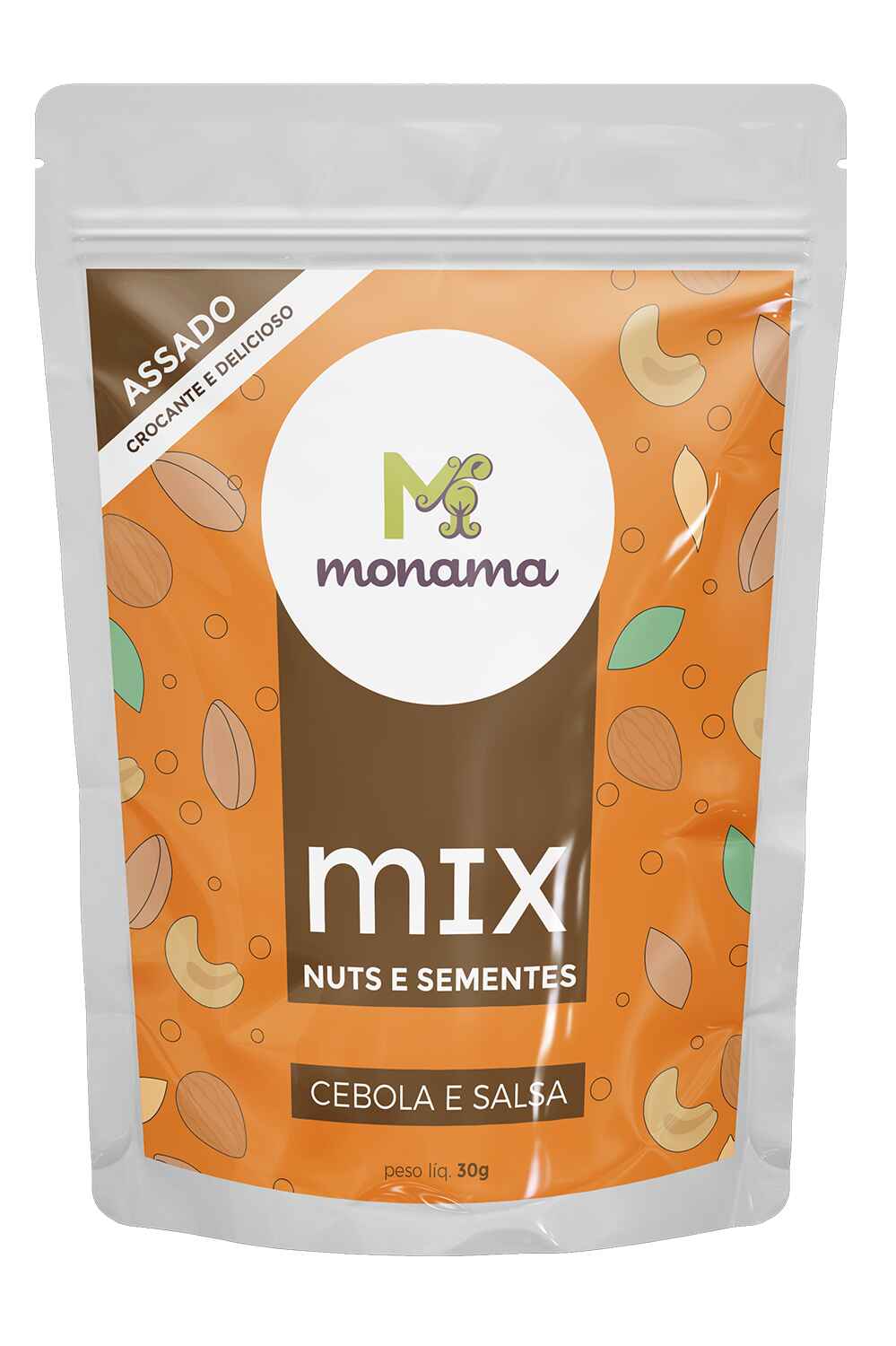 Mix Nuts Sementes Cebola Salsa 30g Monama