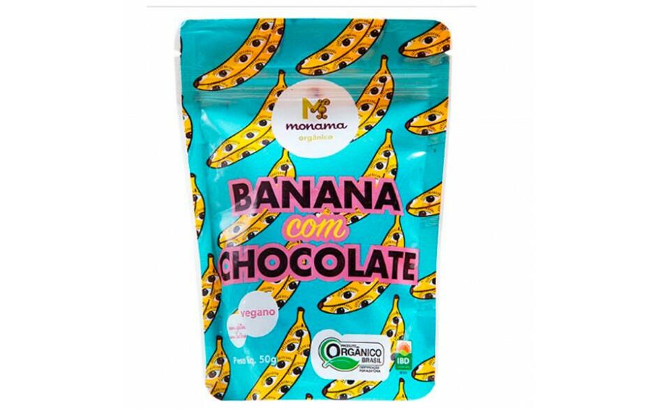 Snack Banana com Chocolate 77% 50g Monama