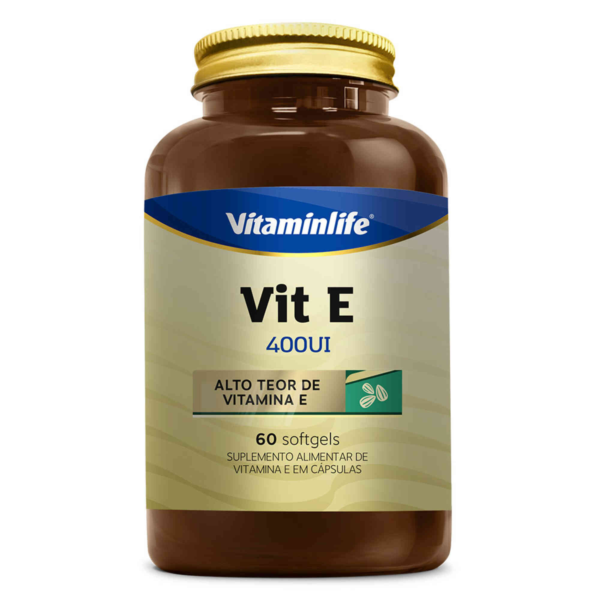 Vitamina E 400 UI  30 Cápsulas  Vitamin Life