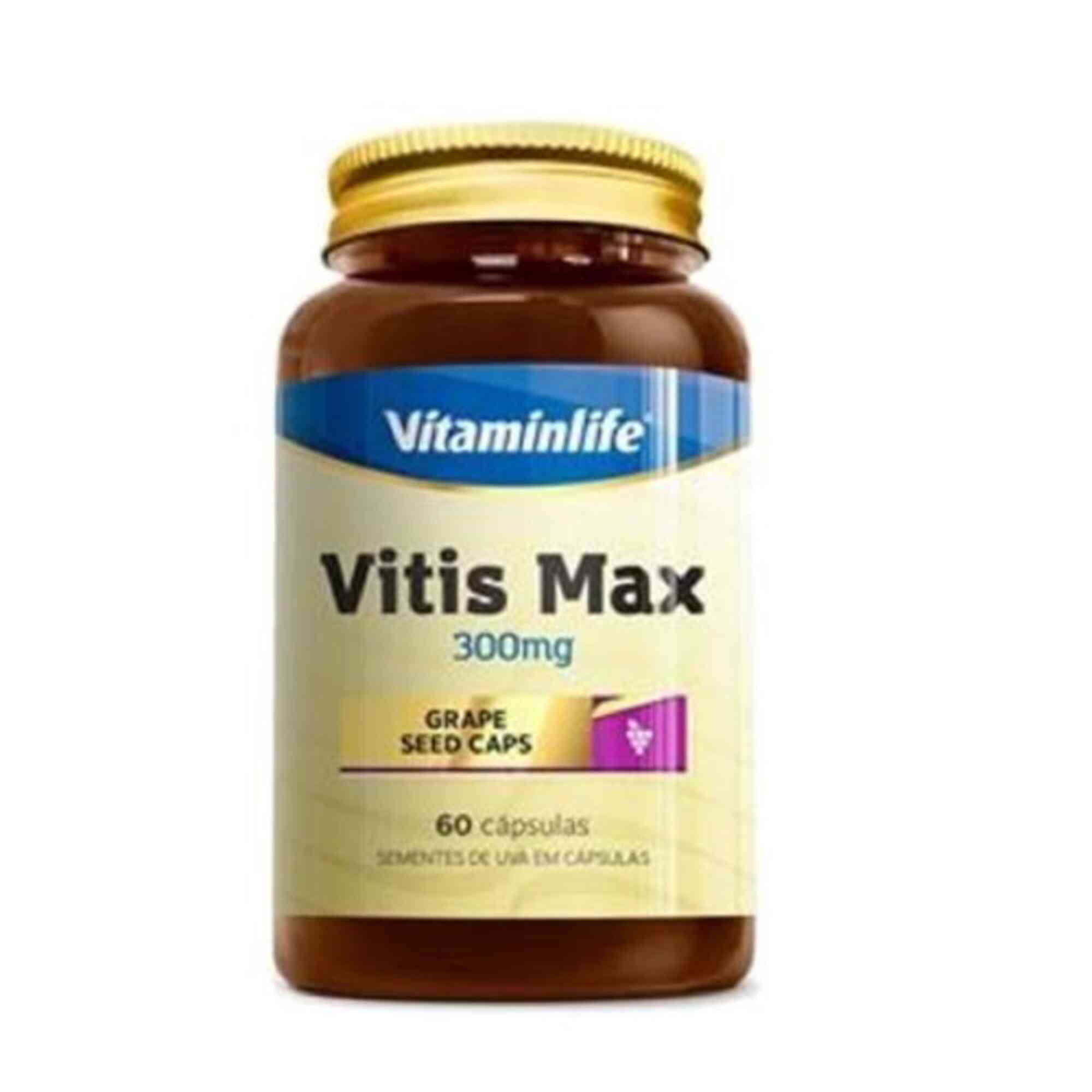 Vitis Max | Sementes de Uva  60 Cápsulas  Vitamin Life