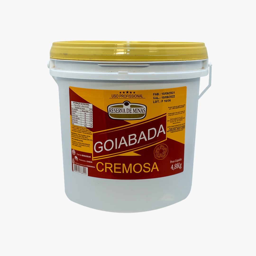 DOCE DE GOIABADA CREMOSA RESERVA DE MINAS - 4,8 KG