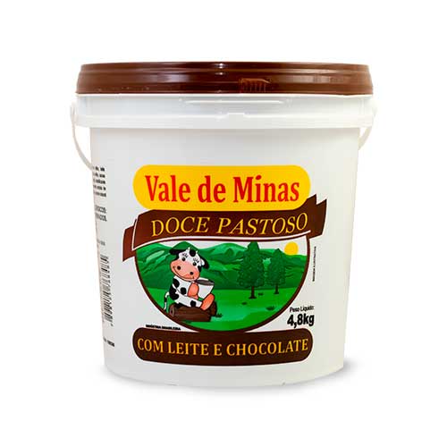 Doce Pastoso com Leite e Chocolate Vale de Minas - 4,8kg