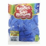 Balão Azul Turquesa N09 50 unid São Roque