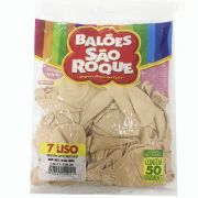 Balão Bege N07 50 unid. São Roque