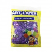 Balão LIlás N09 50 unid Art Latex