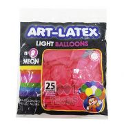Balão Neon Pink N09 25 unid Art Latex
