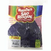 Balão Roxo Uva N07 50 unid São Roque