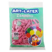 Balão Zerinho Rosa N03 100 unid Art Latex