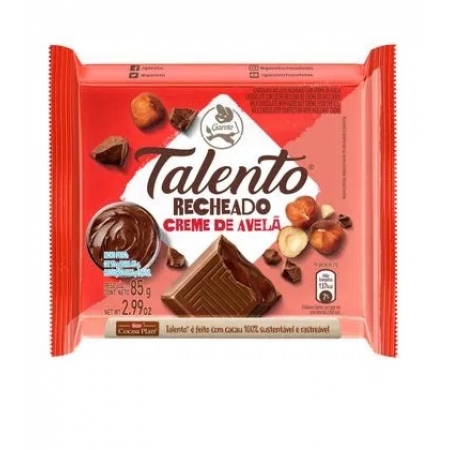 Chocolate Talento 85g Creme de Avelã