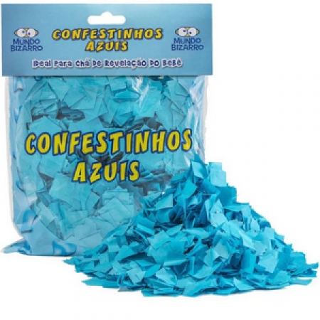Confete Papel 120g Azul