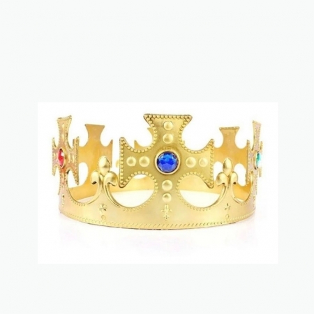 Coroa Rei Dourada Ajustável