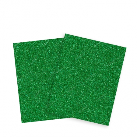 Placa EVA Glitter 40x48cm Verde Escuro