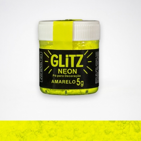 Pó para Decoração Glitz Neon 5g Amarelo