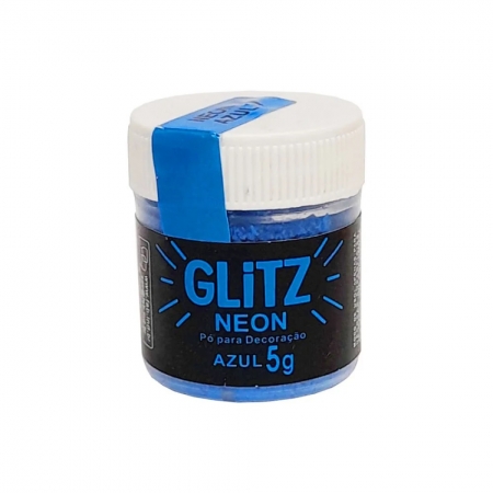 Pó para Decoração Glitz Neon 5g Azul