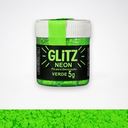 Pó para Decoração Glitz Neon 5g Verde